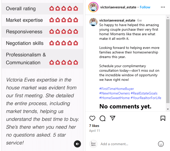 Young Couple Experience with Victoria Eves